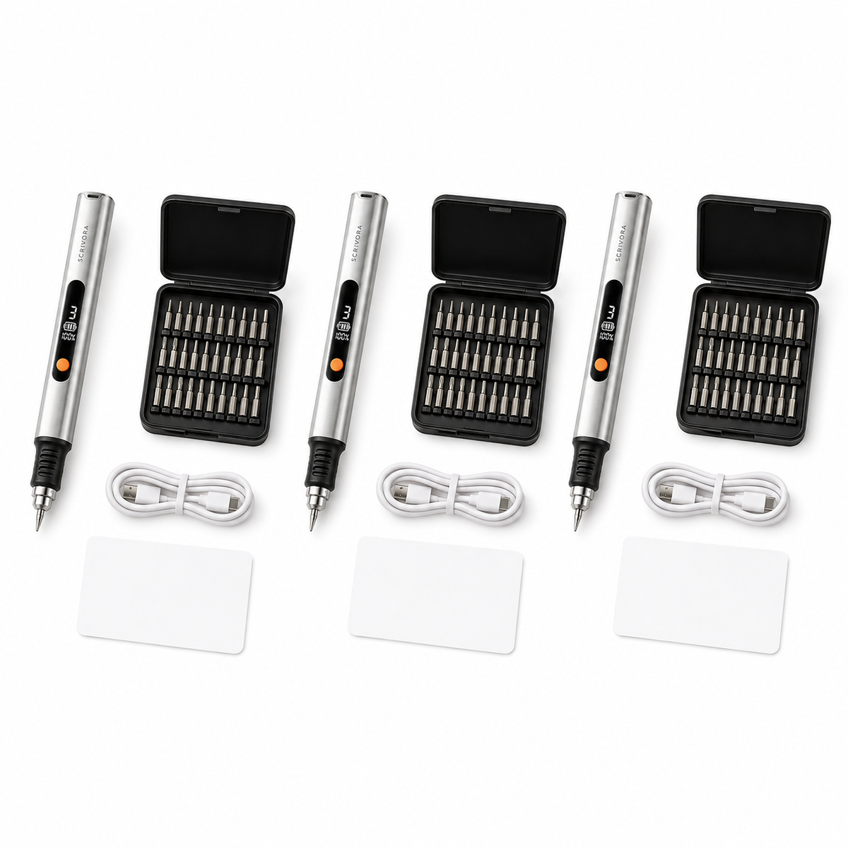 Three complete Scrivora kits